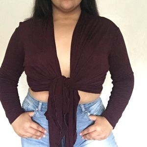 Open pull over Cardigan type top.